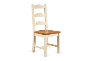 Somerset Cream Oak Dining Chair Ladder Back