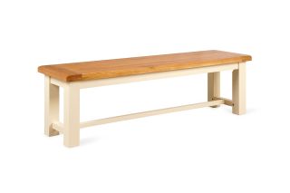Somerset Cream Oak Large Bench