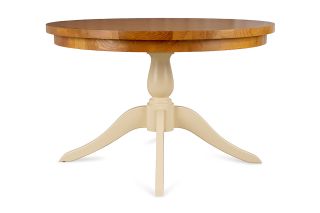 Somerset Cream Oak Round Dining Table 1_2M
