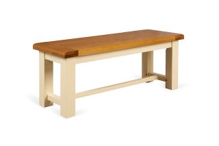 Somerset Cream Oak Small Bench