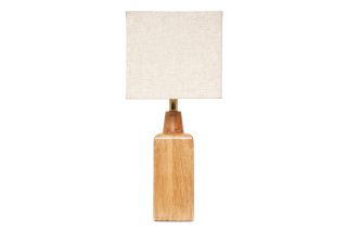Square Wooden Table Lamp