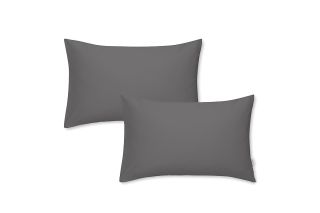 Standard Pillowcase Pair Grey 400Tc Cotton Sateen