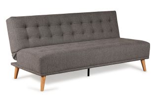 Studio Grey Fabric 3 Seater Sofa Bed