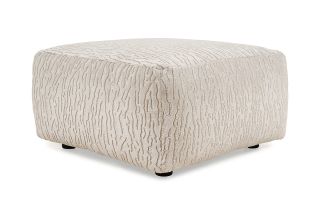 Layla Grey Fabric Footstool-Outlet-New Ross