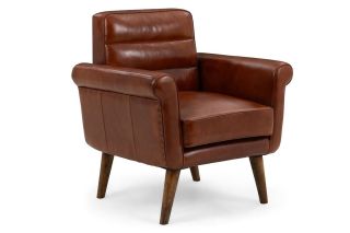 Brody Brown Leather Armchair