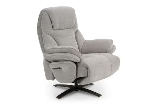Belmont Grey Fabric Electric Recliner Armchair