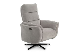 Kingsley Grey Fabric Electric Recliner Armchair
