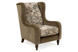 Athens Green Fabric Armchair