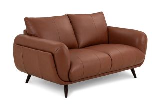 Rochford Brown Leather Sofa - 2 Seater