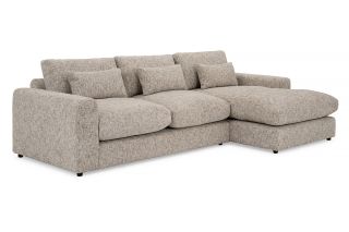 Delphi Grey Fabric Sofa - 3 Seater Chaise