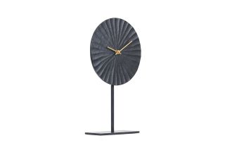 Texture Table Clock Black 36cm