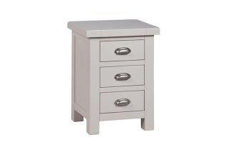 Toscana Grey 3 Drawer Bedside Table