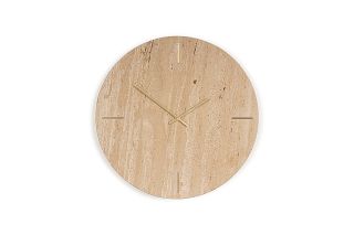 Travertine Marble Clock 48cm