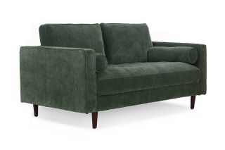 Turner Green Fabric 2 Seater Sofa