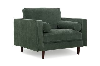 Turner Green Fabric Armchair