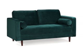 Turner Green Velvet 2 Seater Sofa