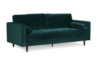 Turner Green Velvet 3 Seater Sofa