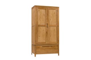 Valencia Oak 1 Drawer 2 Door Wardrobe