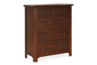 Westport Walnut 5 Drawers Chest