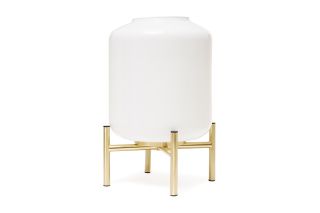 White Glass Table Lamp
