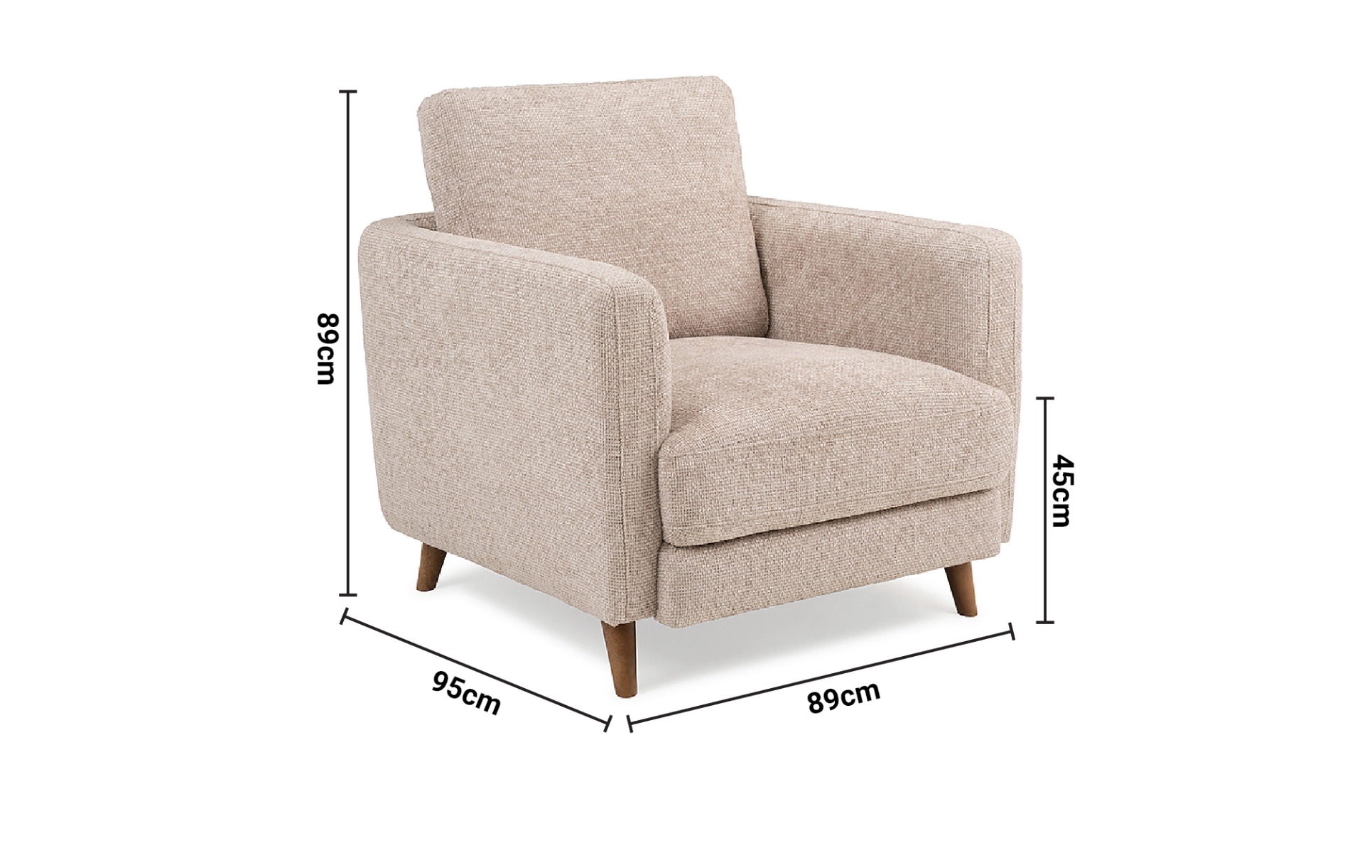 Dantes Armchair dimensions