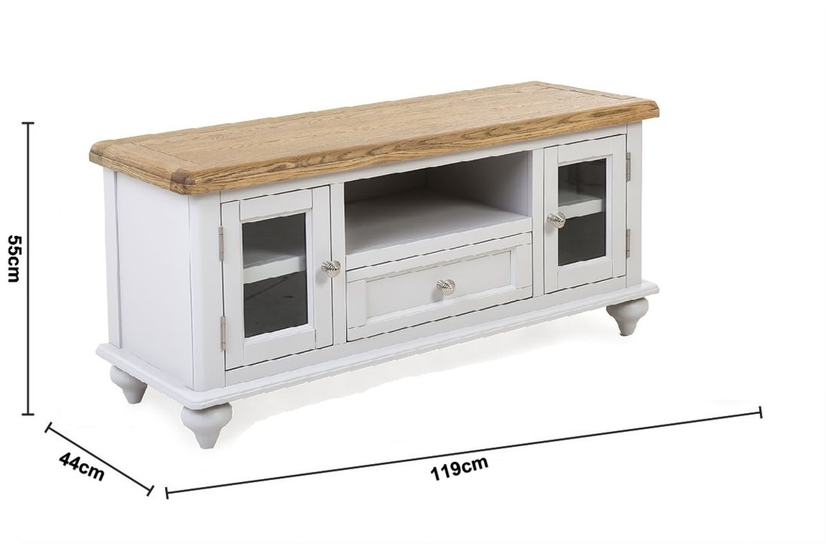 Discovery Grey Oak 1 Drawer 2 Doors TV Stand dimensions
