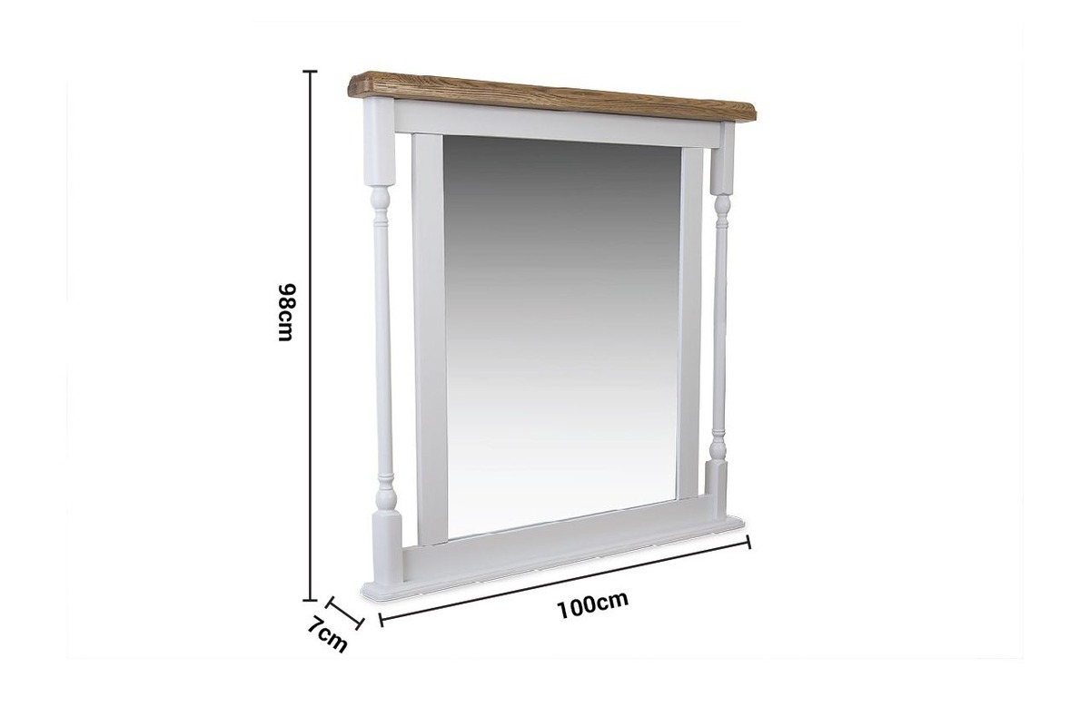 Discovery Grey Oak Frame Mirror dimensions