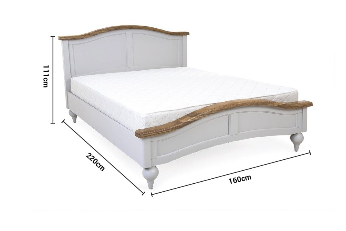 Discovery Grey Oak King 5' Bed Frame dimensions
