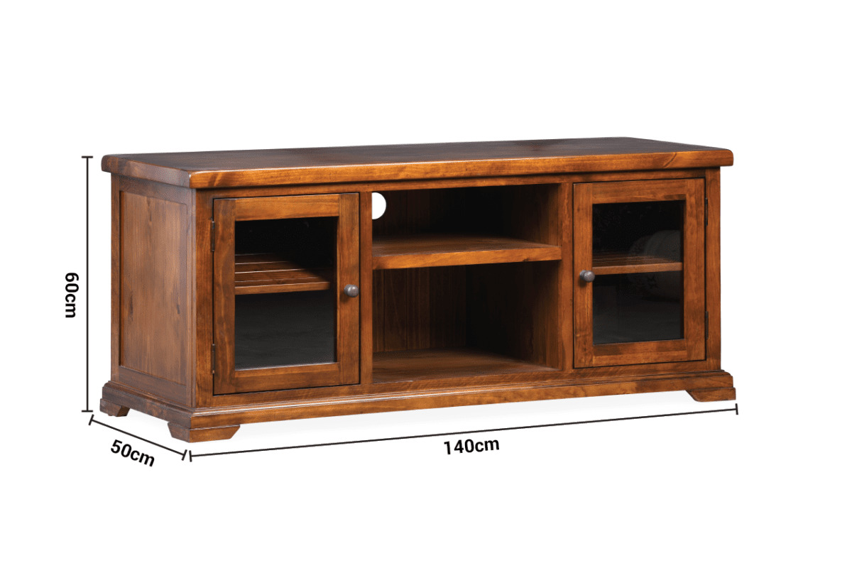 Egyptian Brown 2 Door TV Stand dimensions