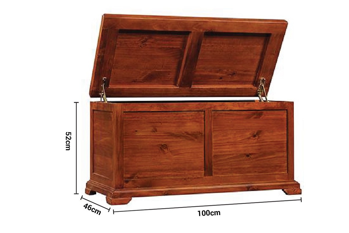 Egyptian Brown Blanket Box dimensions