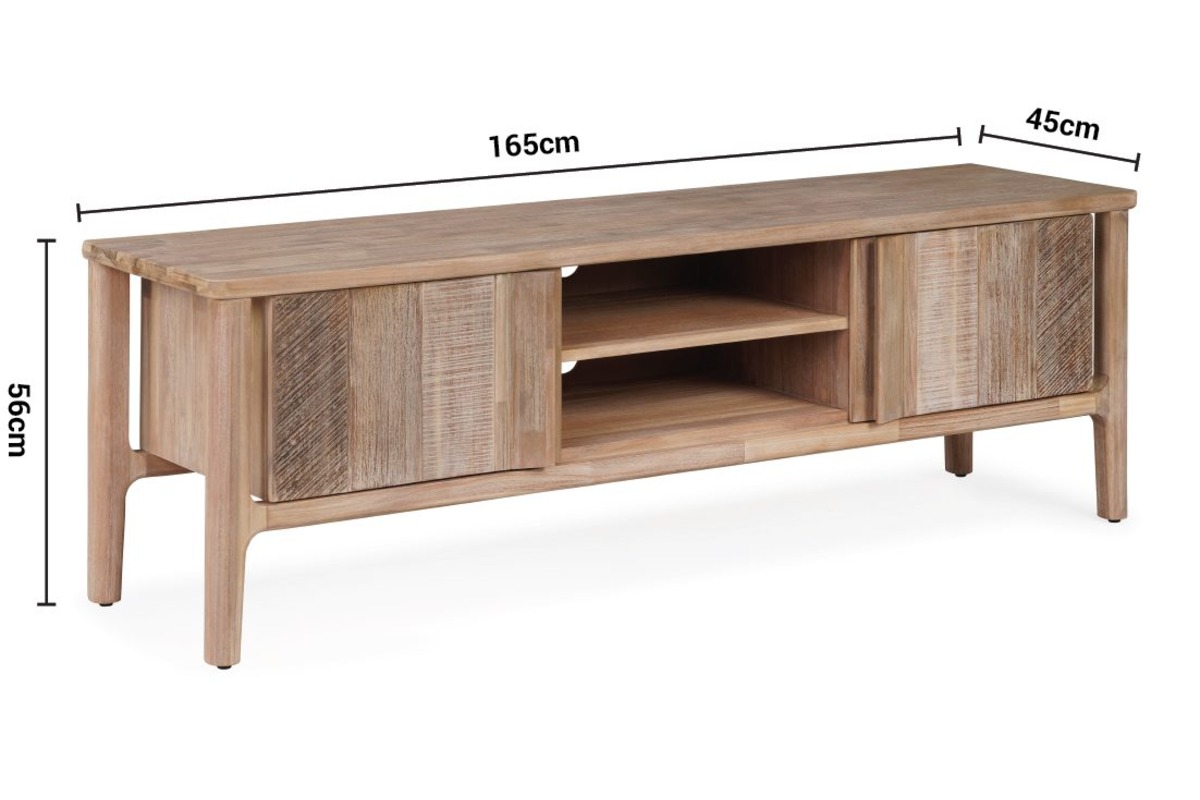 Ellis 2 Door TV Stand dimensions