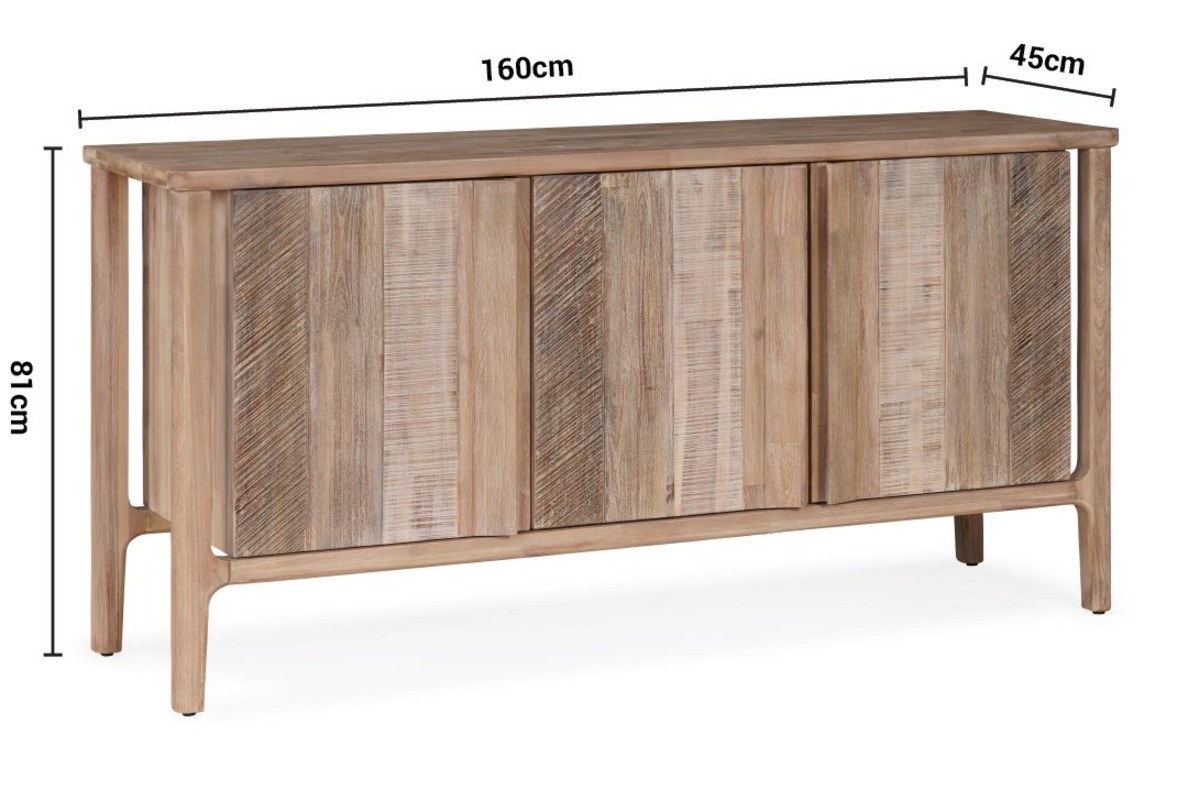 Ellis 3 Doors Sideboard dimensions
