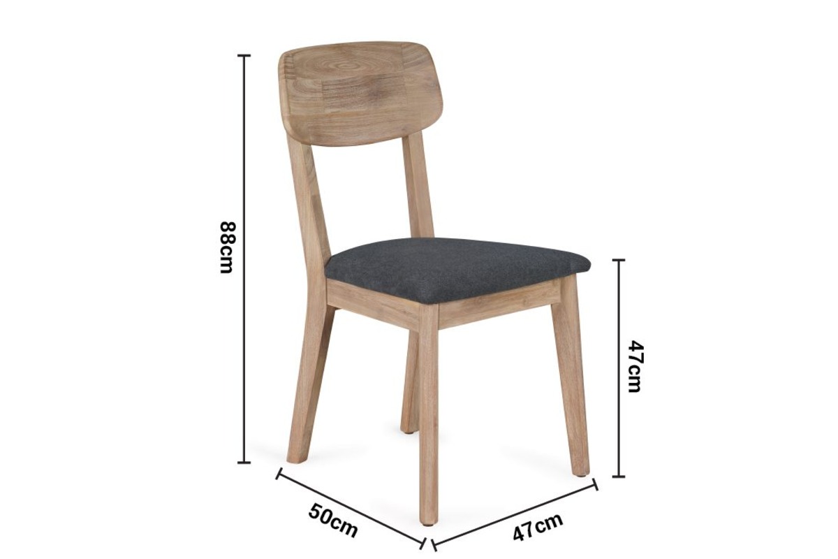 Ellis Wooden Dining Chair dimensions