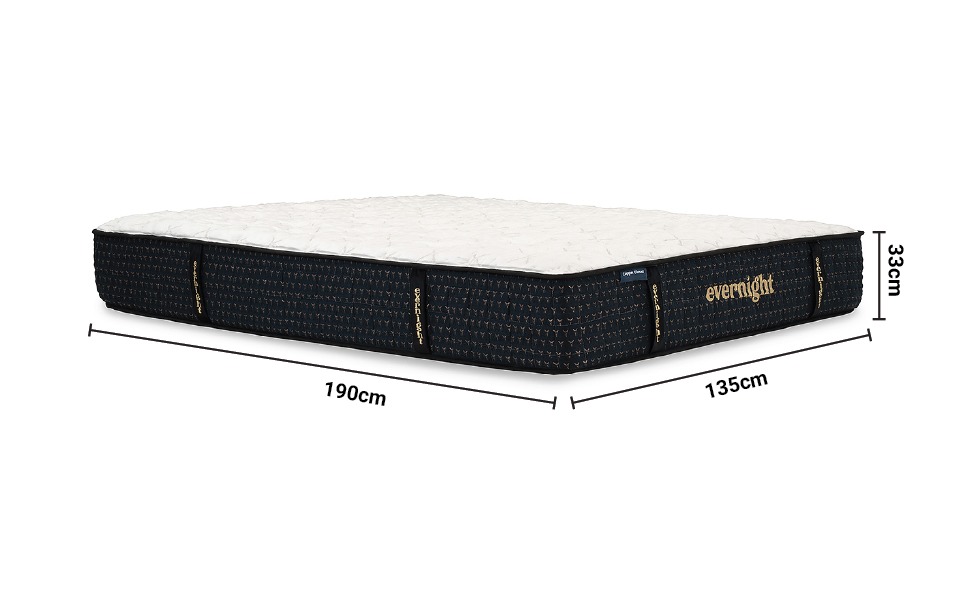 Evernight Copper Cloud 4'6' Double Mattress dimensions