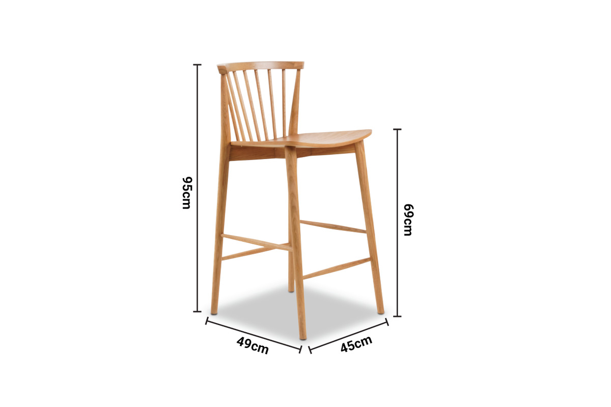 Faro Bar Stool dimensions