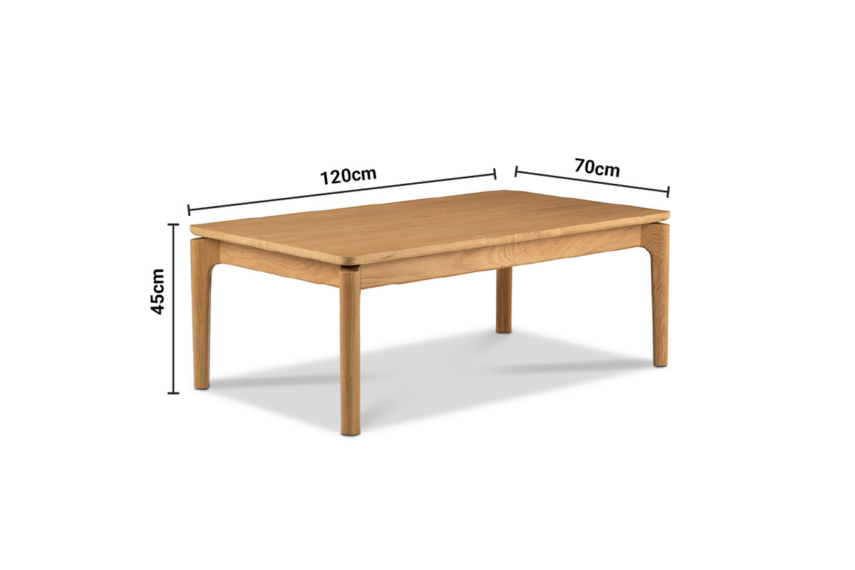 Finn Oak Coffee Table dimensions