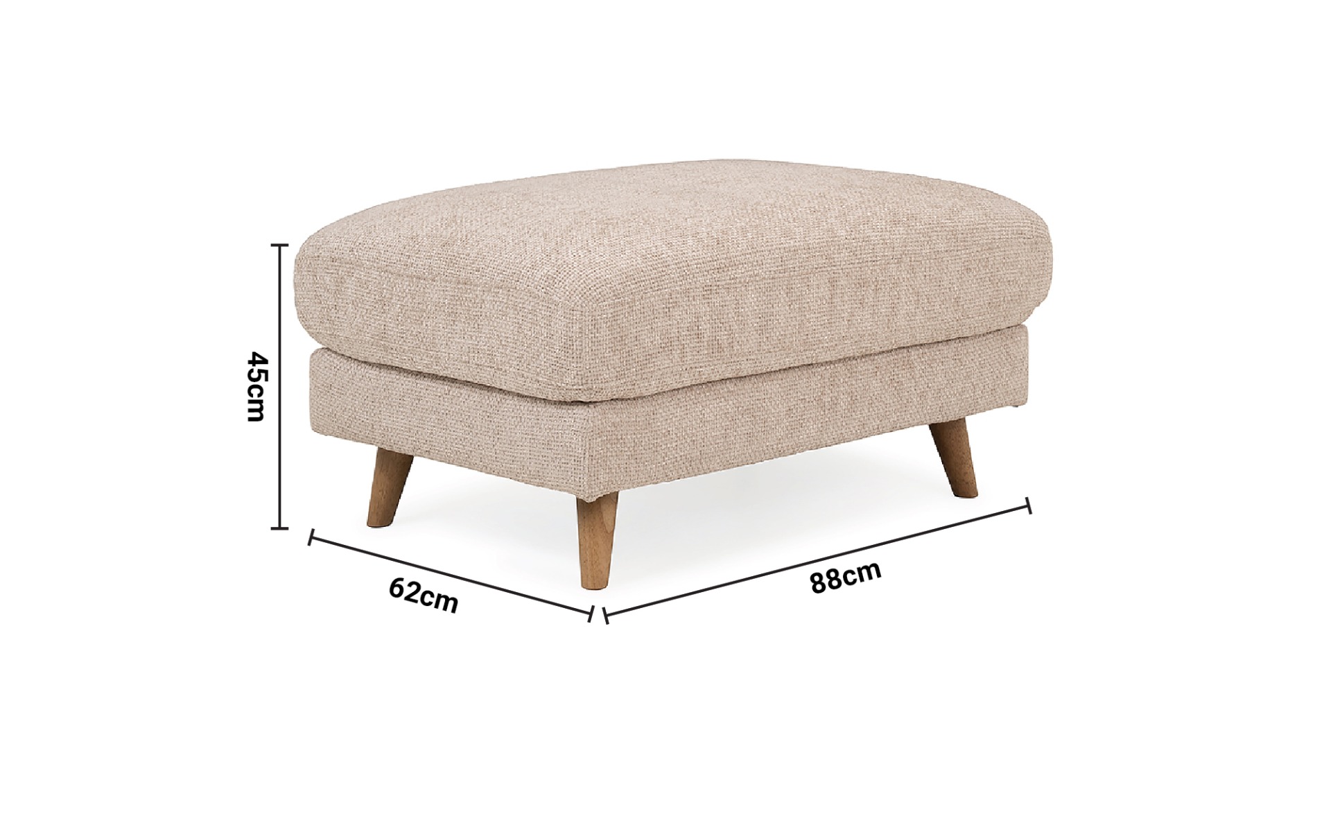 Dantes Footstool dimensions