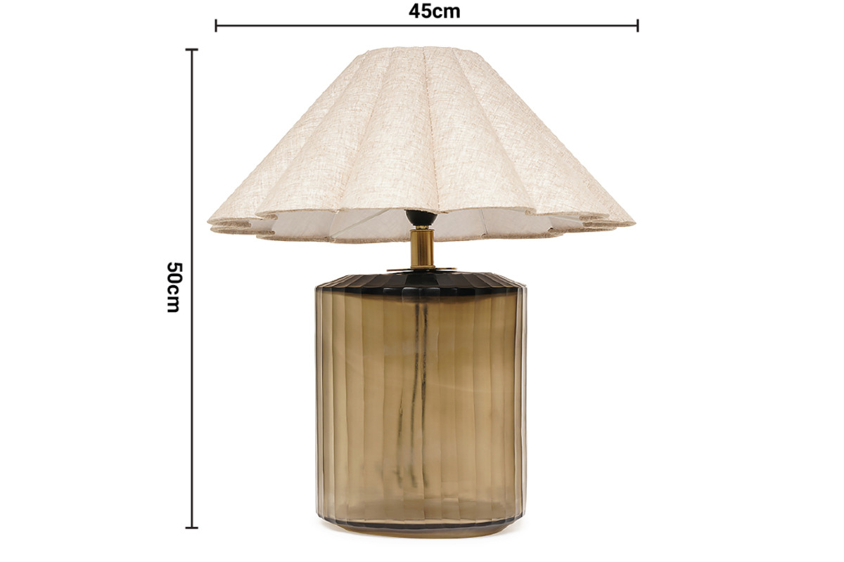 Glass Table Lamp dimensions