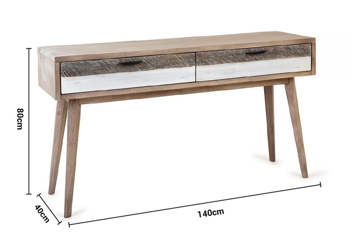 Havana 2 Drawer Console Table dimensions