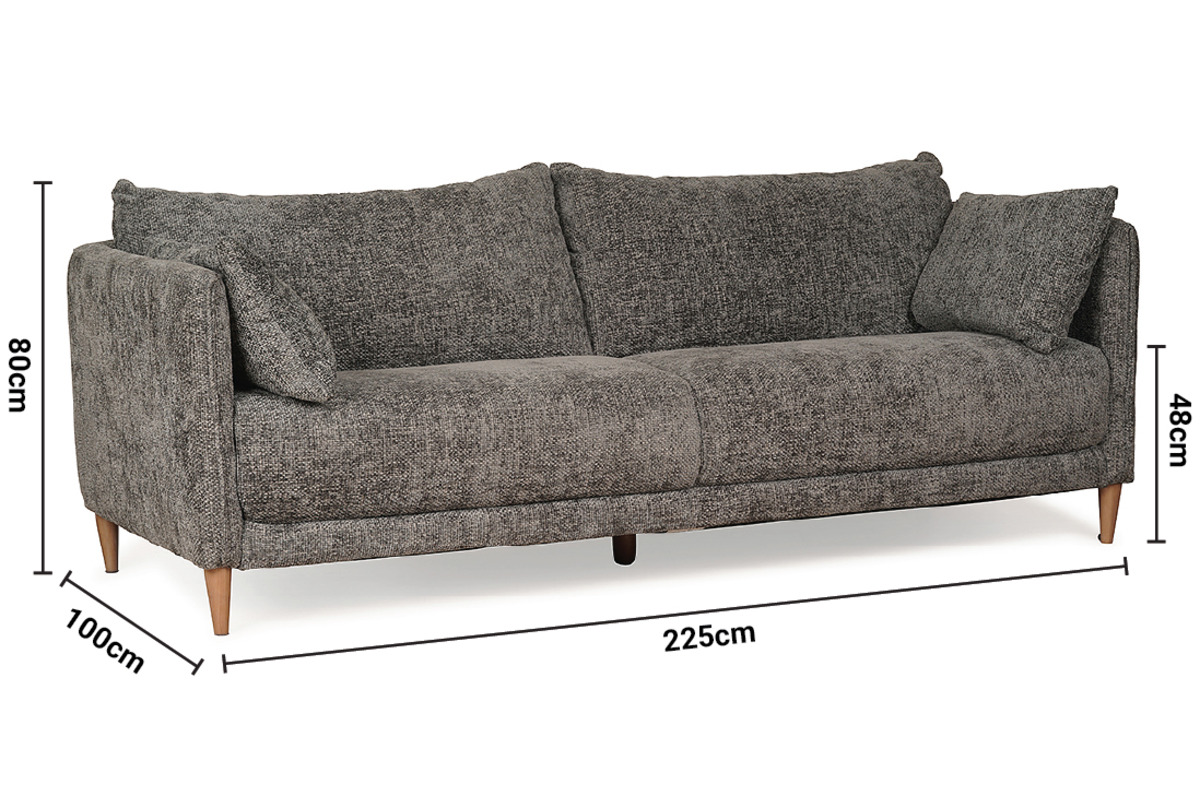 Isabella Fabric 3 Seater Sofa - Custom dimensions