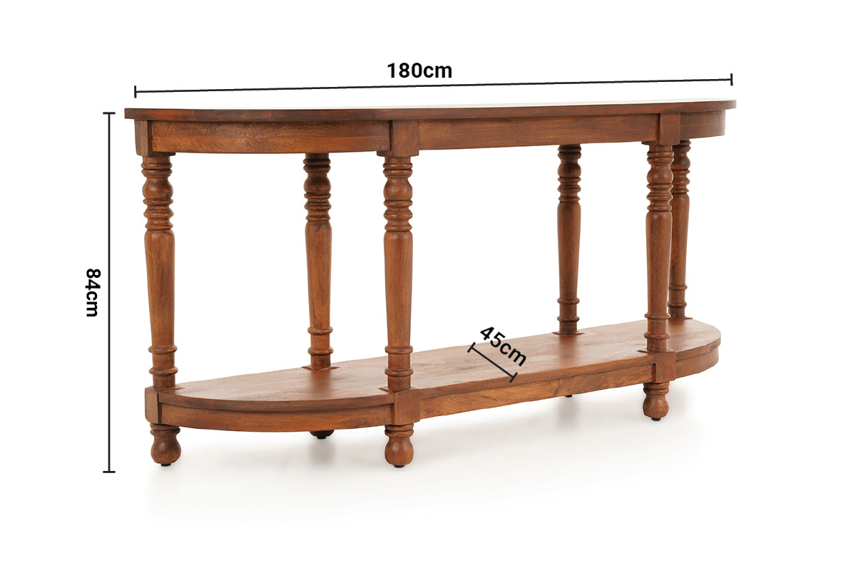 Jessie Console Table dimensions