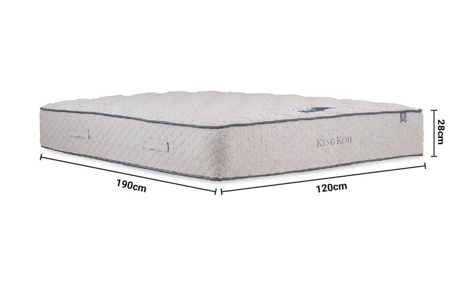 King Koil Back Guard Double 4'6 Mattress dimensions