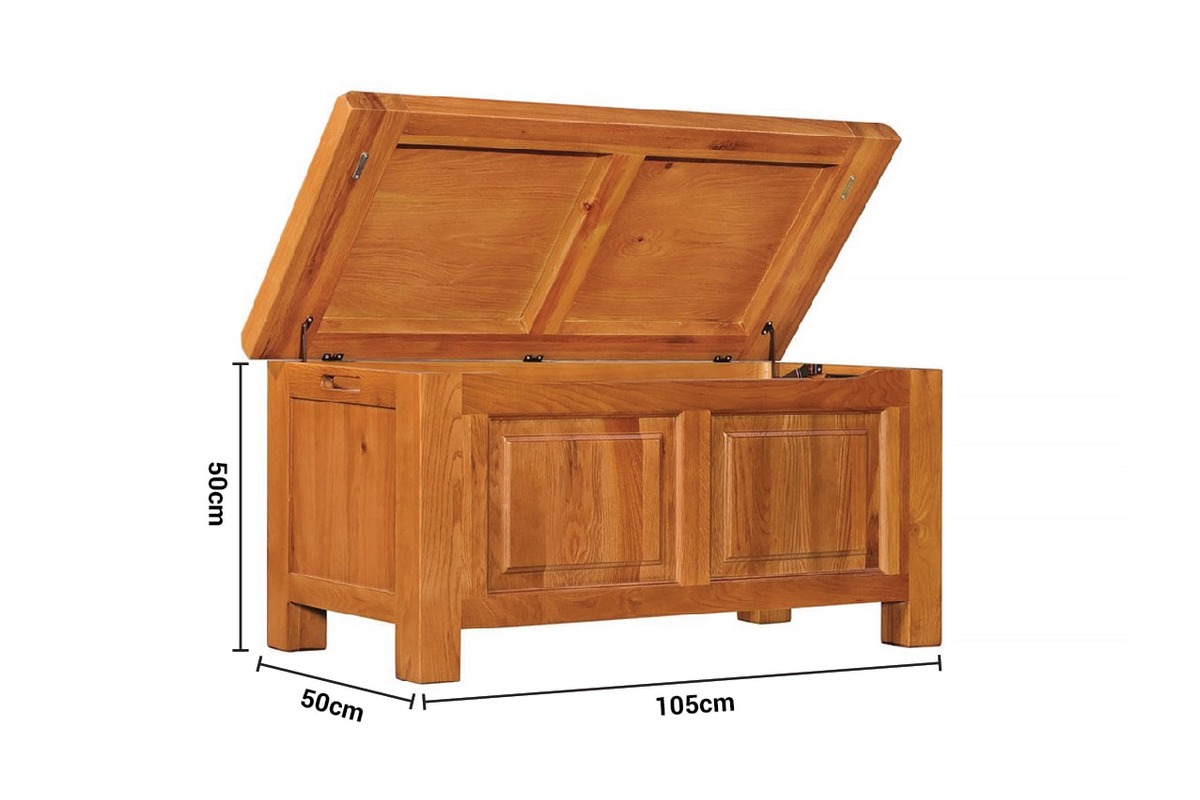 Kingston Oak Blanket Box dimensions