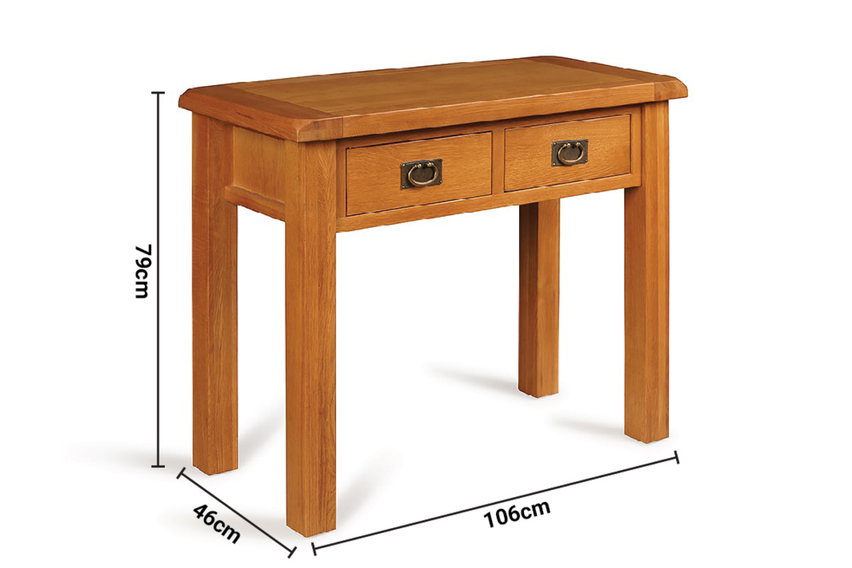 Kingston Oak Dressing Table dimensions