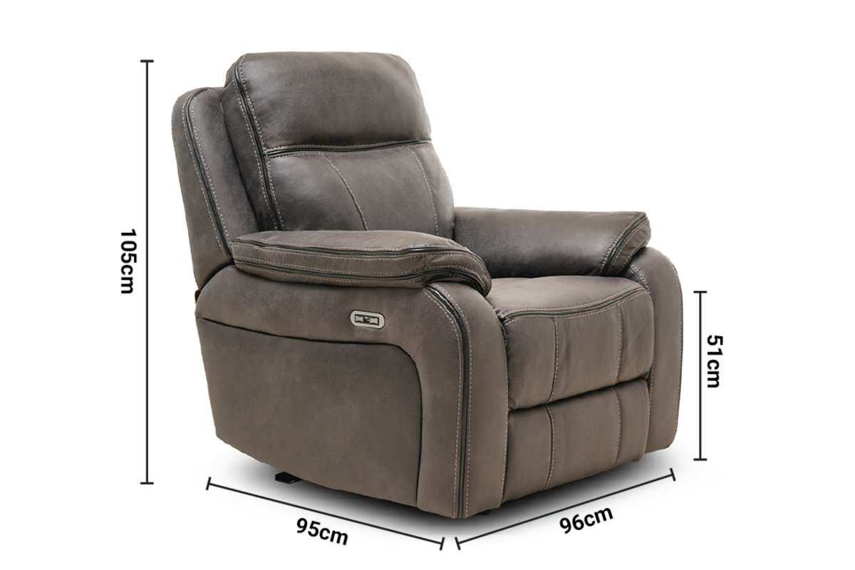Lansdowne Electric Recliner Armchair dimensions