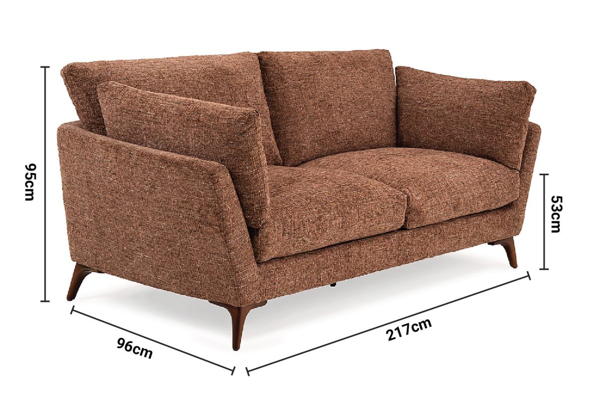 Laurent 3 Seater Sofa dimensions