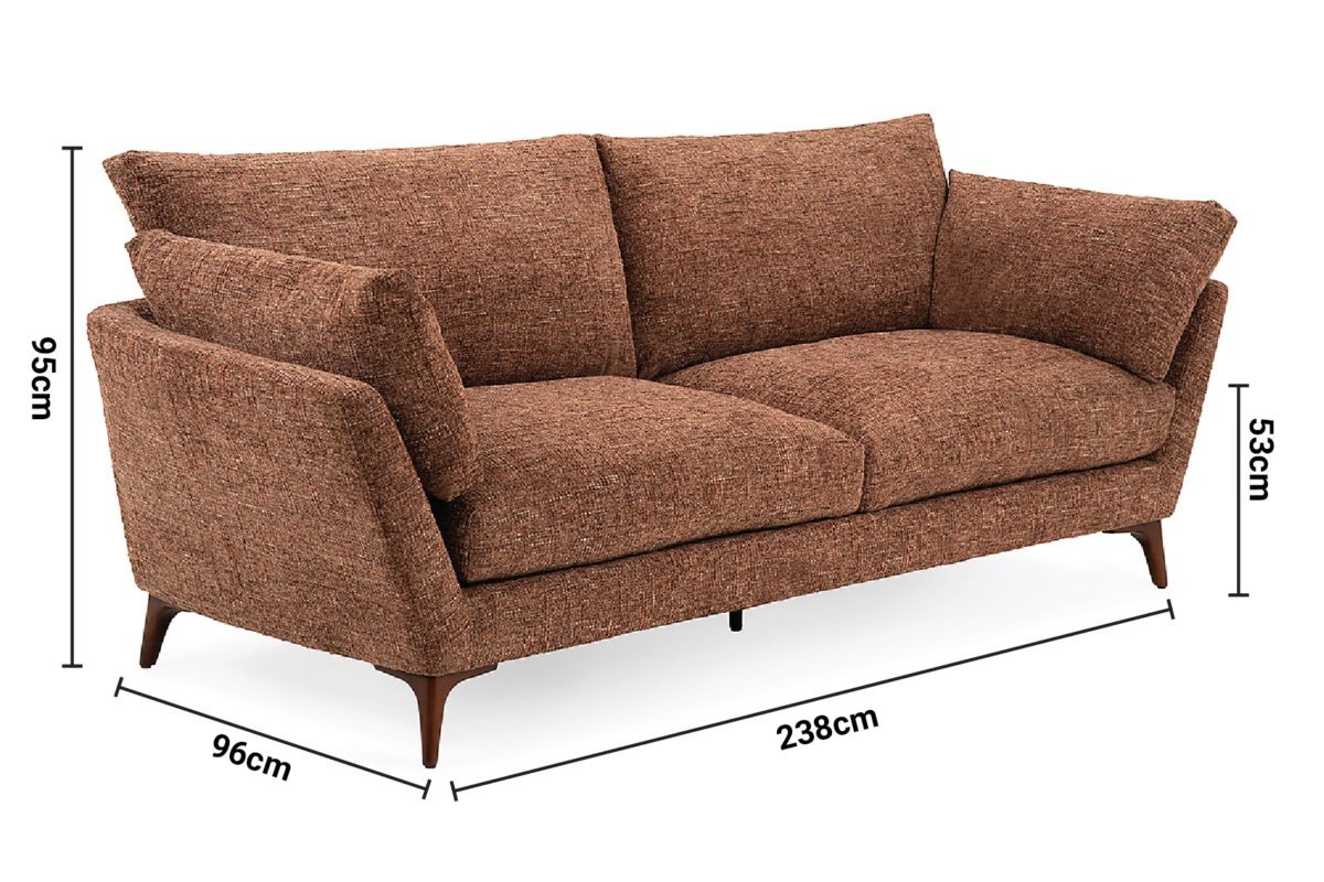 Laurent 4 Seater Sofa dimensions