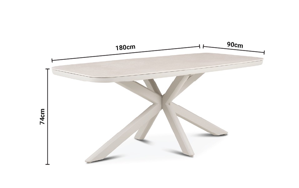 Lecce Dining Table dimensions