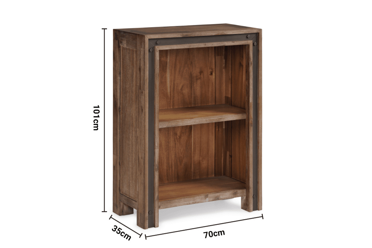 Lex Brown Low Bookcase dimensions
