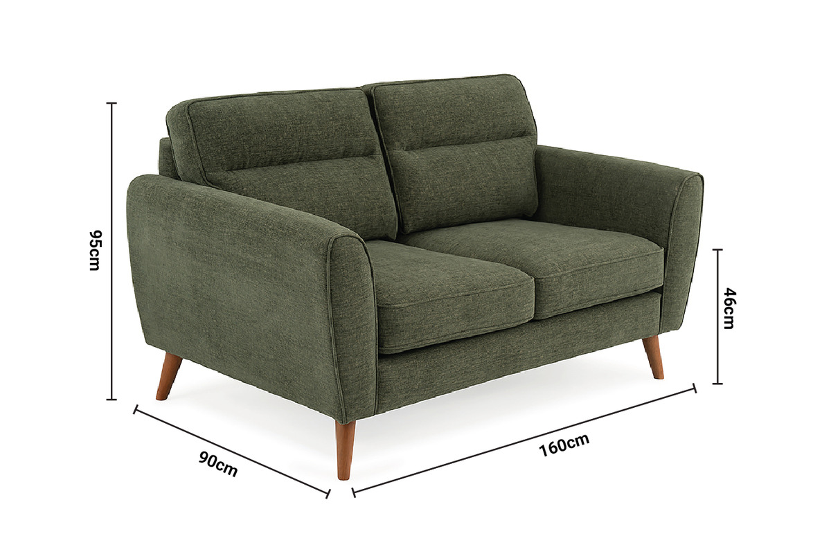 Milner Green 2 Seater Sofa dimensions